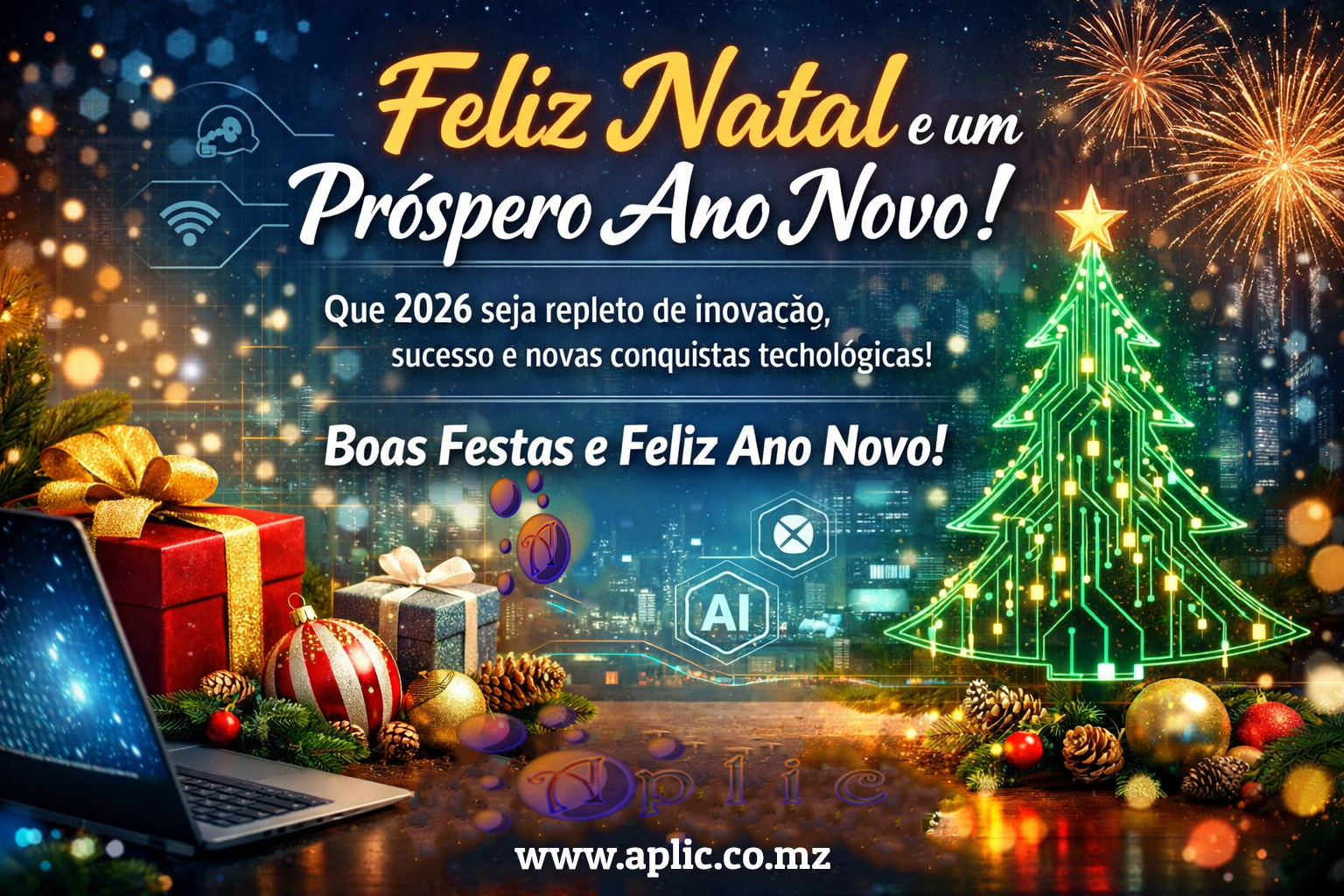 Boas Festas e um 2026 de Inovação com a Aplic! Boas Festas e um 2026 de Inovação com a Aplic!
